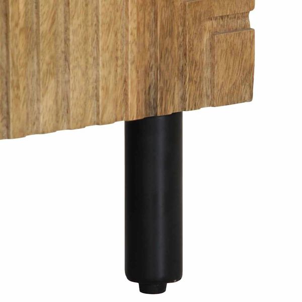 vidaXL Sideboard καφέ 90x33x75 cm μασίφ ξύλο Mango