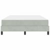 vidaXL Κρεβάτι box spring με στρώμα Ανοιχτό γκρι 160 x 200 cm Βελούδο