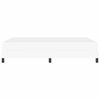 vidaXL Κρεβάτι με στρώμα Καθαρό Λευκό 140 x 200 cm Τεχνητό δέρμα