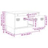 vidaXL Έπιπλο Τηλεόρασης Ροζ 68x50x43,5 εκ. Χάλυβας Ψυχρής Έλασης