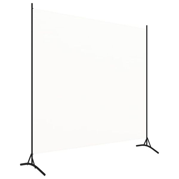 vidaXL Διαχωριστικό Δωματίου Λευκό 175 x 180 εκ. Υφασμάτινο