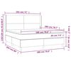 vidaXL &Kappa;&rho;&epsilon;&beta;ά&tau;&iota; Boxspring &mu;&epsilon; &Sigma;&tau;&rho;ώ&mu;&alpha; & LED &Mu;&alpha;ύ&rho;&omicron; 180x200 &epsilon;&kappa;. &Upsilon;&phi;&alpha;&sigma;&mu;ά&tau;&iota;&nu;&omicron;