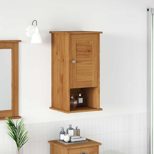 vidaXL Τοίχου Ντουλάπα Μπάνιου καφέ μελί 37 x 34 x 71.5 εκ.