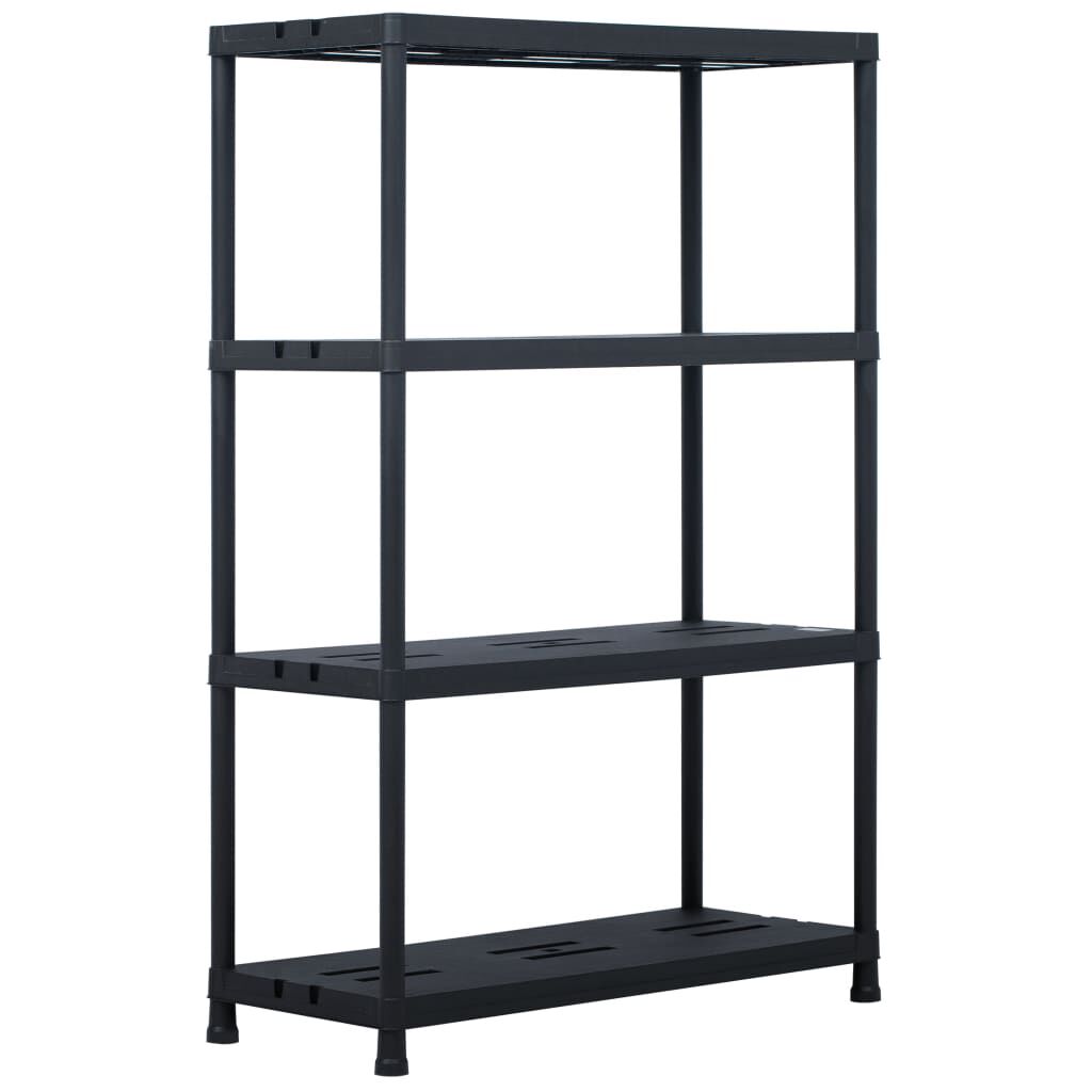vidaXL Ραφιέρα Μαύρη 220 κ. 90 x 40 x 138 εκ. Πλαστική