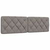 vidaXL Κρεβάτι με Στρώμα Taupe 160x200 εκ. Υφασμάτινο