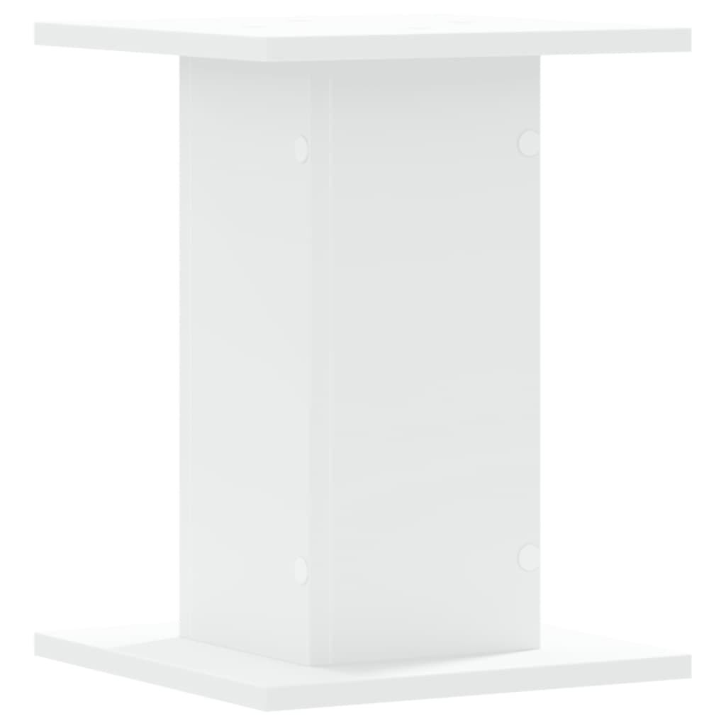 vidaXL Βάσεις Φυτών 2 τεμ. Λευκές 30x30x40 εκ. από Επεξεργασμένο Ξύλο