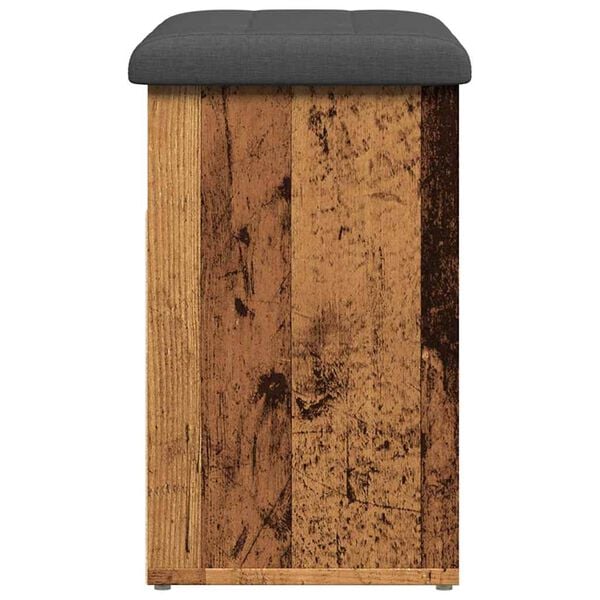 Πάγκος παπουτσιών vidaXL Παλιό ξύλο 62x32x50 cm Κατασκευασμένο ξύλο