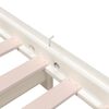 vidaXL Κρεβάτι Στοιβαζόμενο Λευκός 75x190 εκ. από Μασίφ Ξύλο Πεύκου