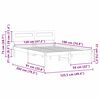 vidaXL Σκελετός Κρεβατιού Λευκό 120 x 190 cm Μασίφ ξύλο πεύκου