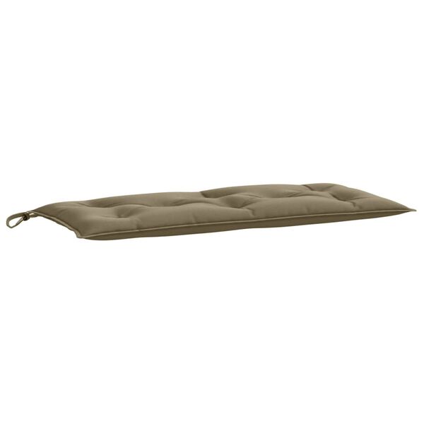 vidaXL Μαξιλάρια Πάγκου Κήπου 2 τεμ. Taupe Μελανζέ 100x50x7 εκ. Ύφ.