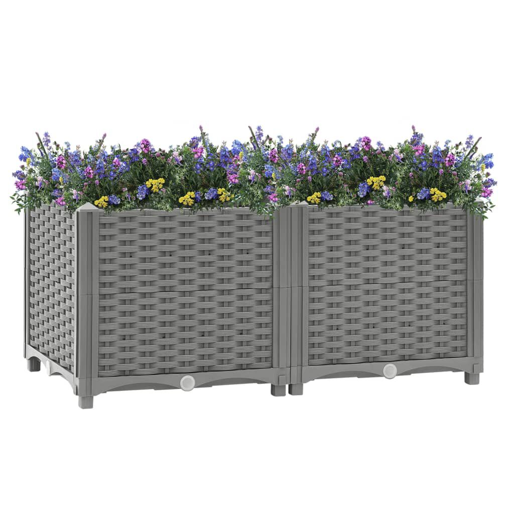 vidaXL Ζαρντινιέρα 80 x 40 x 38 εκ. από Πολυπροπυλένιο