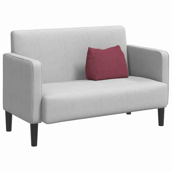 vidaXL Μαξιλάρι Πλάτης Κόκκινο 45 x 20 x 35 εκ. ύφασμα