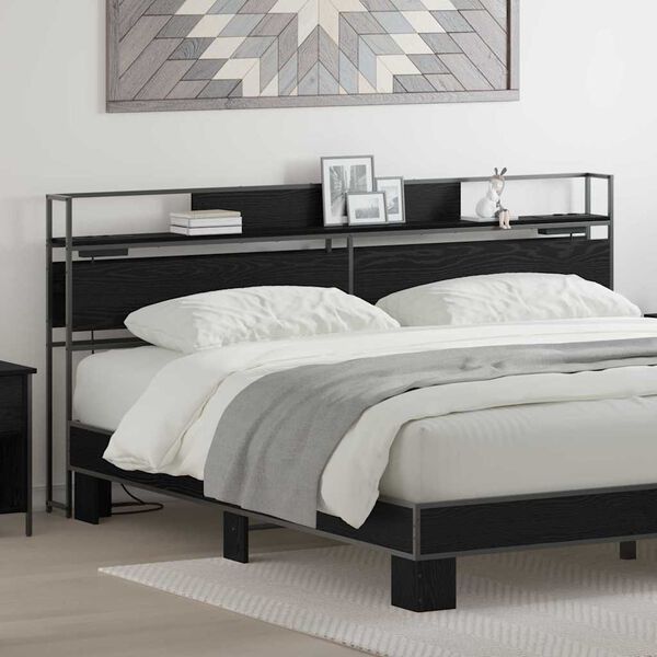 vidaXL &Kappa;&epsilon;&phi;&alpha;&lambda;ά&rho;&iota; &Alpha;&pi;&omicron;&theta;ή&kappa;&eta;&sigmaf; &mu;&epsilon; &rho;ά&phi;&iota; &Mu;&alpha;ύ&rho;&eta; &delta;&rho;&upsilon;&sigmaf; 200 cm &Epsilon;&pi;&epsilon;&xi;&epsilon;&rho;&gamma;&alpha;&sigma;&mu;έ&nu;&omicron; &xi;ύ&lambda;&omicron;