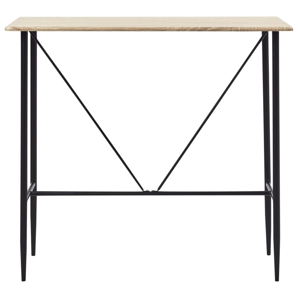 vidaXL Τραπέζι Μπαρ Χρώμα Δρυός 120 x 60 x 110 εκ. από MDF