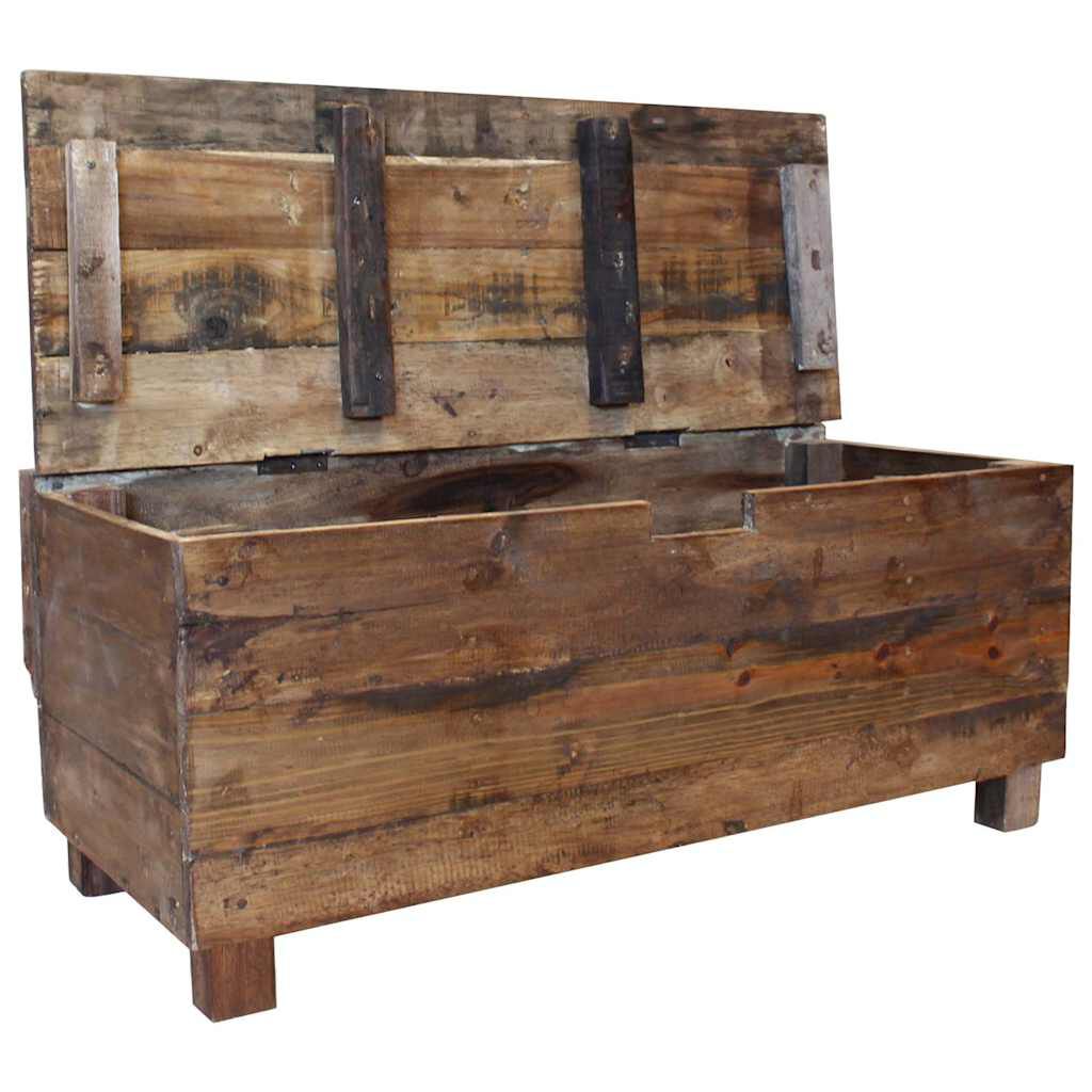 vidaXL Πάγκος 86 x 40 x 60 εκ. από Μασίφ Μαόνι