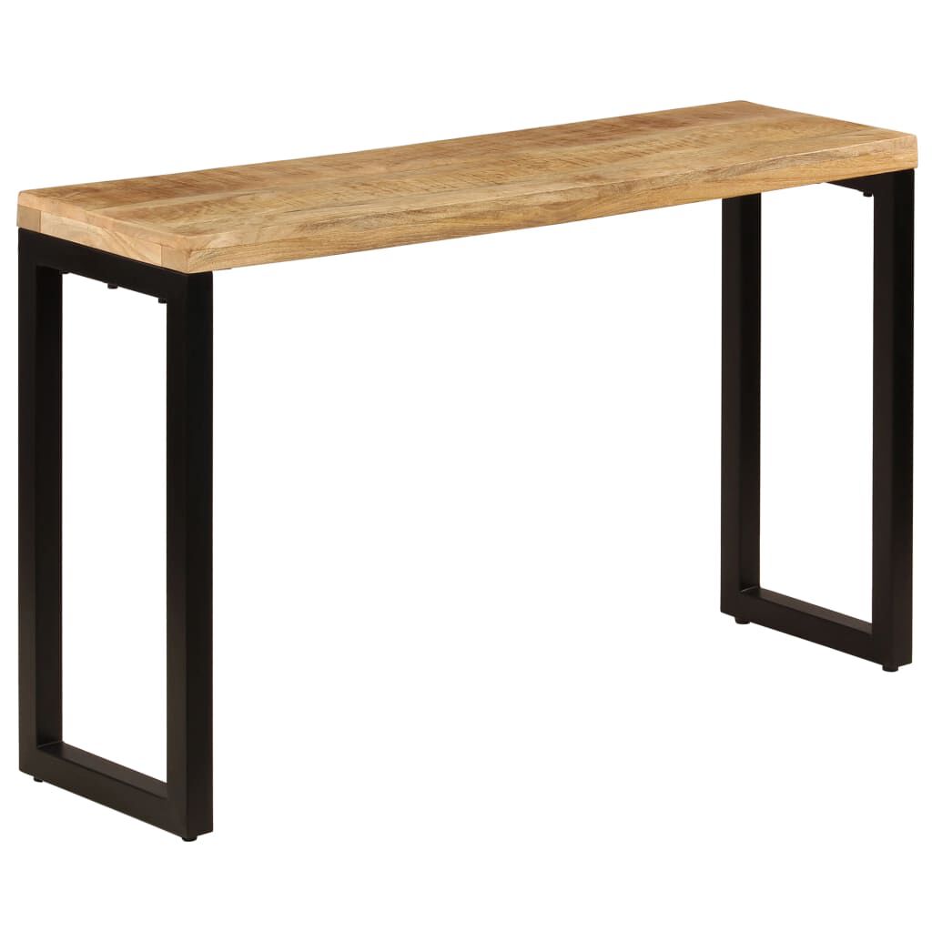 vidaXL Τραπέζι Κονσόλα 120 x 35 x 76 εκ. από Μασίφ Ξύλο Μάνγκο/Ατσάλι