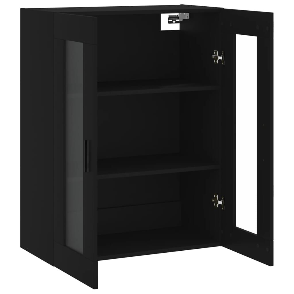 vidaXL Ντουλάπι Τοίχου Μαύρο 69,5 x 34 x 90 εκ.