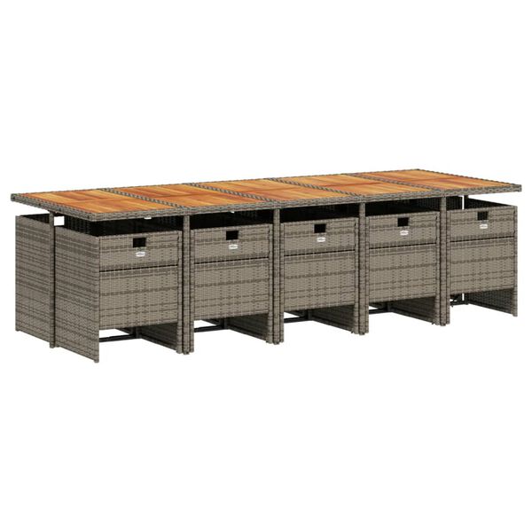 vidaXL &Sigma;&epsilon;&tau; &Tau;&rho;&alpha;&pi;&epsilon;&zeta;&alpha;&rho;ί&alpha;&sigmaf; &Kappa;ή&pi;&omicron;&upsilon; 11 &Tau;&epsilon;&mu;&alpha;&chi;ί&omega;&nu; &Gamma;&kappa;&rho;&iota; &Sigma;&upsilon;&nu;&theta;. &Rho;&alpha;&tau;ά&nu; &mu;&epsilon; &Mu;&alpha;&xi;&iota;&lambda;ά&rho;&iota;&alpha;