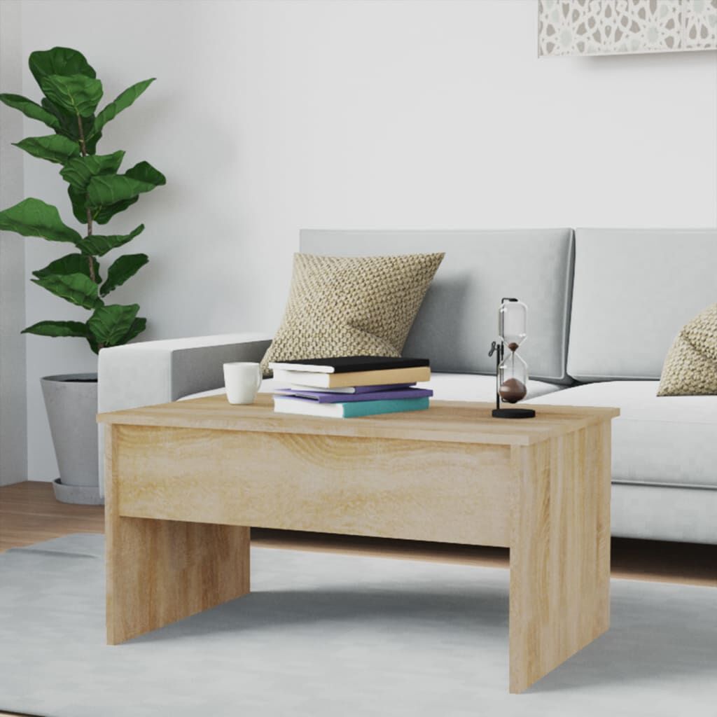 vidaXL Τραπεζάκι Σαλονιού Sonoma Δρυς 80x50,5x41,5 εκ. Επεξεργ. Ξύλο