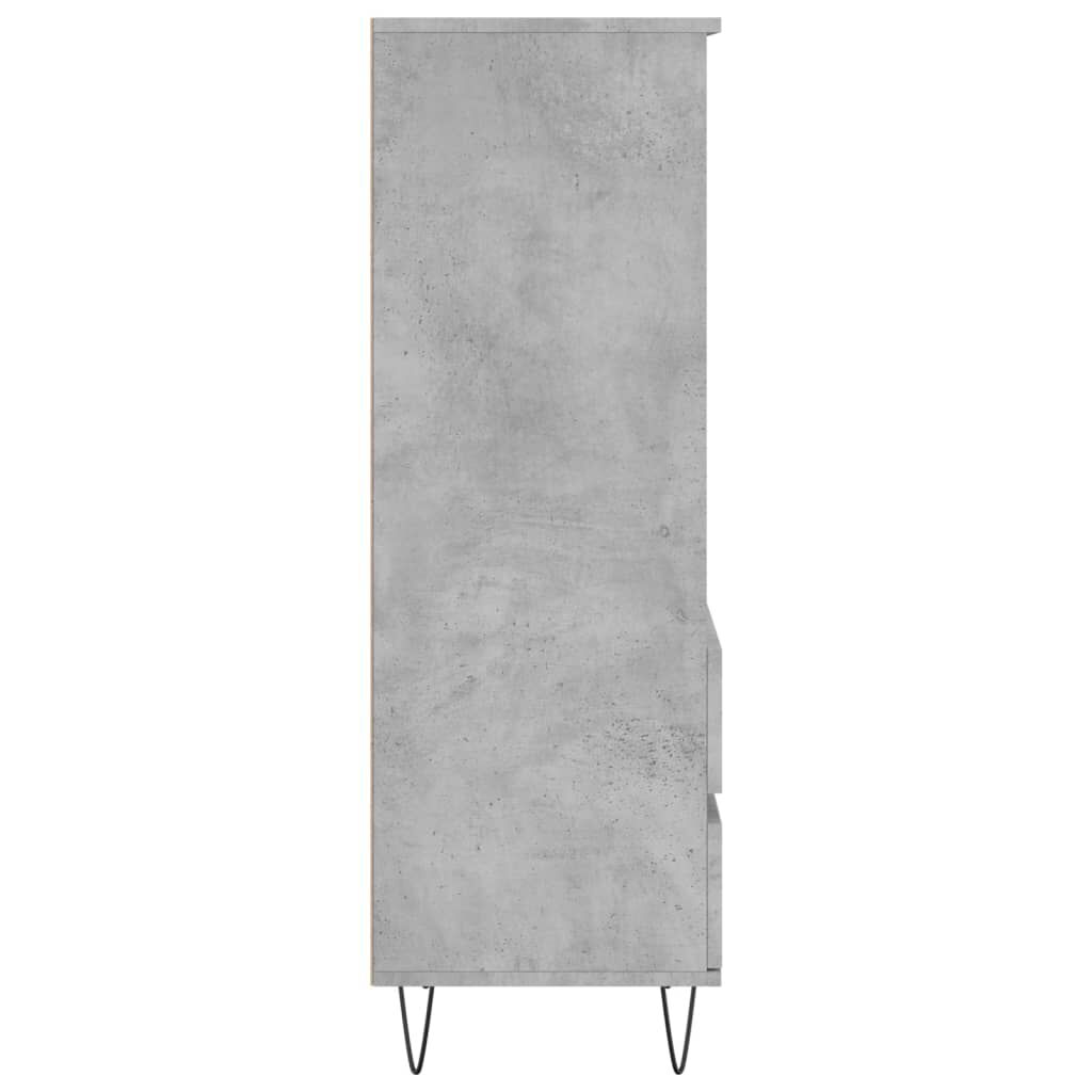 vidaXL Ντουλάπι Γκρι Σκυρ. 40x36x110 εκ. από Επεξεργασμένο Ξύλο