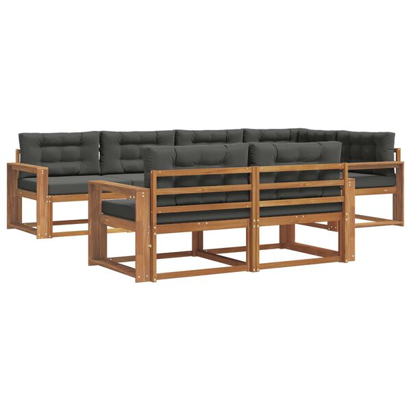 vidaXL &Sigma;&epsilon;&iota;&rho;ά &Kappa;&alpha;&nu;&alpha;&pi;έ &Epsilon;&xi;&omega;&tau;&epsilon;&rho;&iota;&kappa;&omicron;ύ &mu;&epsilon; &mu;&alpha;&xi;&iota;&lambda;ά&rho;&iota; 7 pcs &Phi;&upsilon;&sigma;&iota;&kappa;ό &kappa;&alpha;&iota; &Alpha;&nu;&theta;&rho;&alpha;&kappa;ί