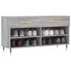 vidaXL Παπουτσοθήκη Γκρι Sonoma 102x35x55 εκ. από Επεξεργασμένο Ξύλο