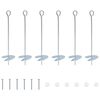 vidaXL &Gamma;&epsilon;ί&omega;&sigma;&eta; 6 pcs &Alpha;&sigma;&eta;&mu;ί &Oslash;10 x 40 &epsilon;&kappa; &Gamma;&alpha;&lambda;&beta;&alpha;&nu;&iota;&sigma;&mu;έ&nu;&omicron; &Mu;έ&tau;&alpha;&lambda;&lambda;&omicron;