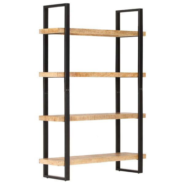 vidaXL Βιβλιοθήκη με 4 Επίπεδα 120x40x180 εκ. Ακατέργαστο Ξύλο Μάνγκο