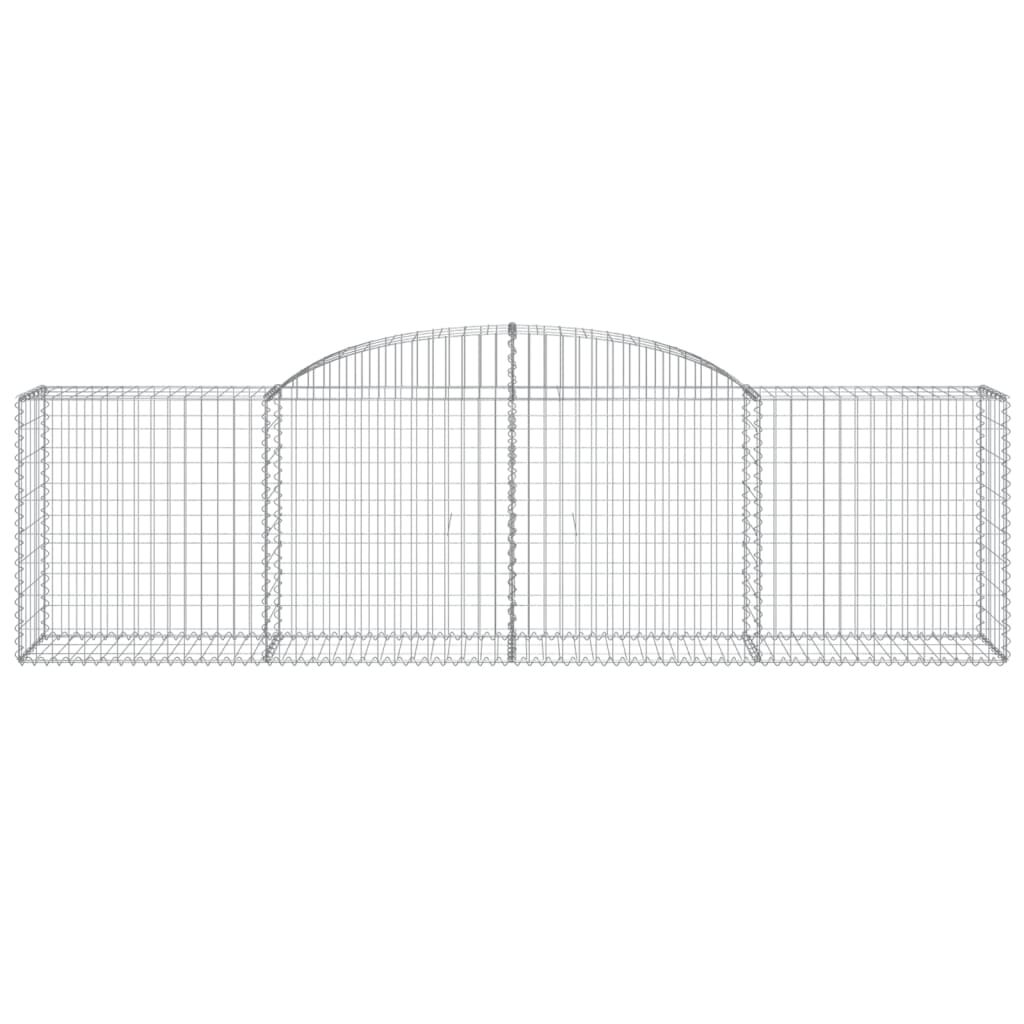 vidaXL Συρματοκιβώτια Τοξωτά 20 τεμ. 300x50x80/100 εκ. Γαλβαν. Ατσάλι