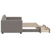 vidaXL Καναπές Κρεβάτι Συρόμενος Taupe 80x200 εκ. Υφασμάτινος Συρτάρια