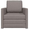 vidaXL Καναπές-Κρεβάτι Δαπέδου 2 σε 1 Taupe 112x174x55 εκ. Ύφασμα