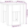 vidaXL Τραπεζάκι Σαλονιού Λευκό 40 x 40 x 42 εκ. από Μοριοσανίδα