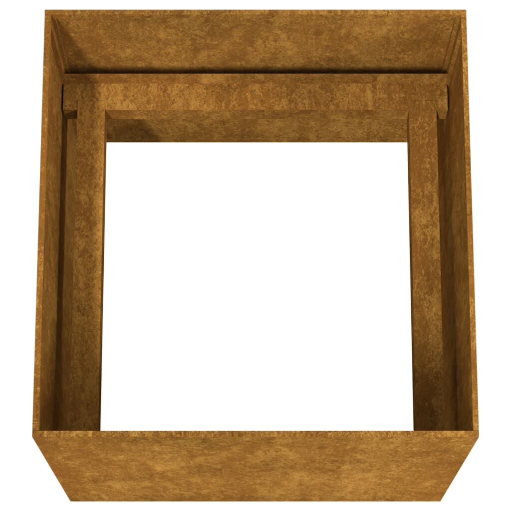 vidaXL Ζαρντινιέρα 40 x 41 x 40 εκ. από Ατσάλι Corten