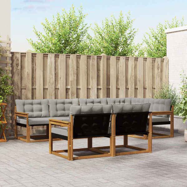 vidaXL &Sigma;&epsilon;&iota;&rho;ά &Kappa;&alpha;&nu;&alpha;&pi;έ &Epsilon;&xi;&omega;&tau;&epsilon;&rho;&iota;&kappa;&omicron;ύ 7 pcs &Phi;&upsilon;&sigma;&iota;&kappa;ό &kappa;&alpha;&iota; &Alpha;&nu;&omicron;&iota;&chi;&tau;ό &Gamma;&kappa;&rho;&iota;