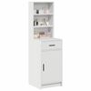 vidaXL Highboard &Lambda;&epsilon;&upsilon;&kappa;ό 40 x 40,5 x 135 &epsilon;&kappa;. &Epsilon;&pi;&epsilon;&xi;&epsilon;&rho;&gamma;&alpha;&sigma;&mu;έ&nu;&omicron; &xi;ύ&lambda;&omicron;