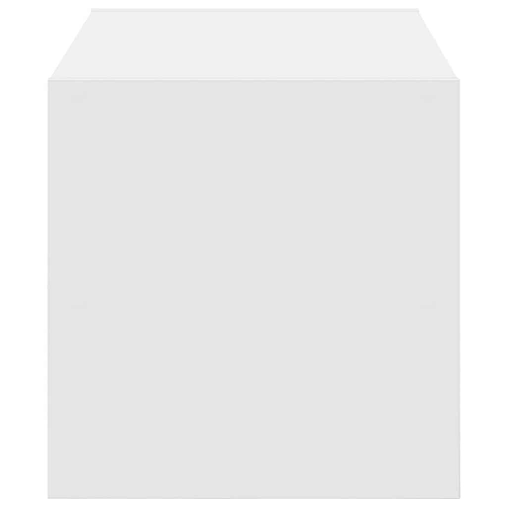 vidaXL Ράφι παπουτσιών στοιβαζόμενο λευκό 60x30x30,5 cm
