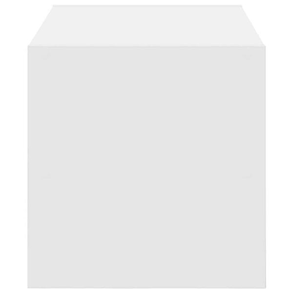 vidaXL Ράφι παπουτσιών στοιβαζόμενο λευκό 60x30x30,5 cm