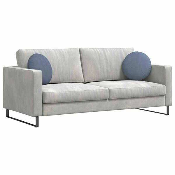 vidaXL Μαξιλάρια καθισμάτων 2 pcs Μπλε Ø 40 cm Υφασμάτινο Κορντουρά