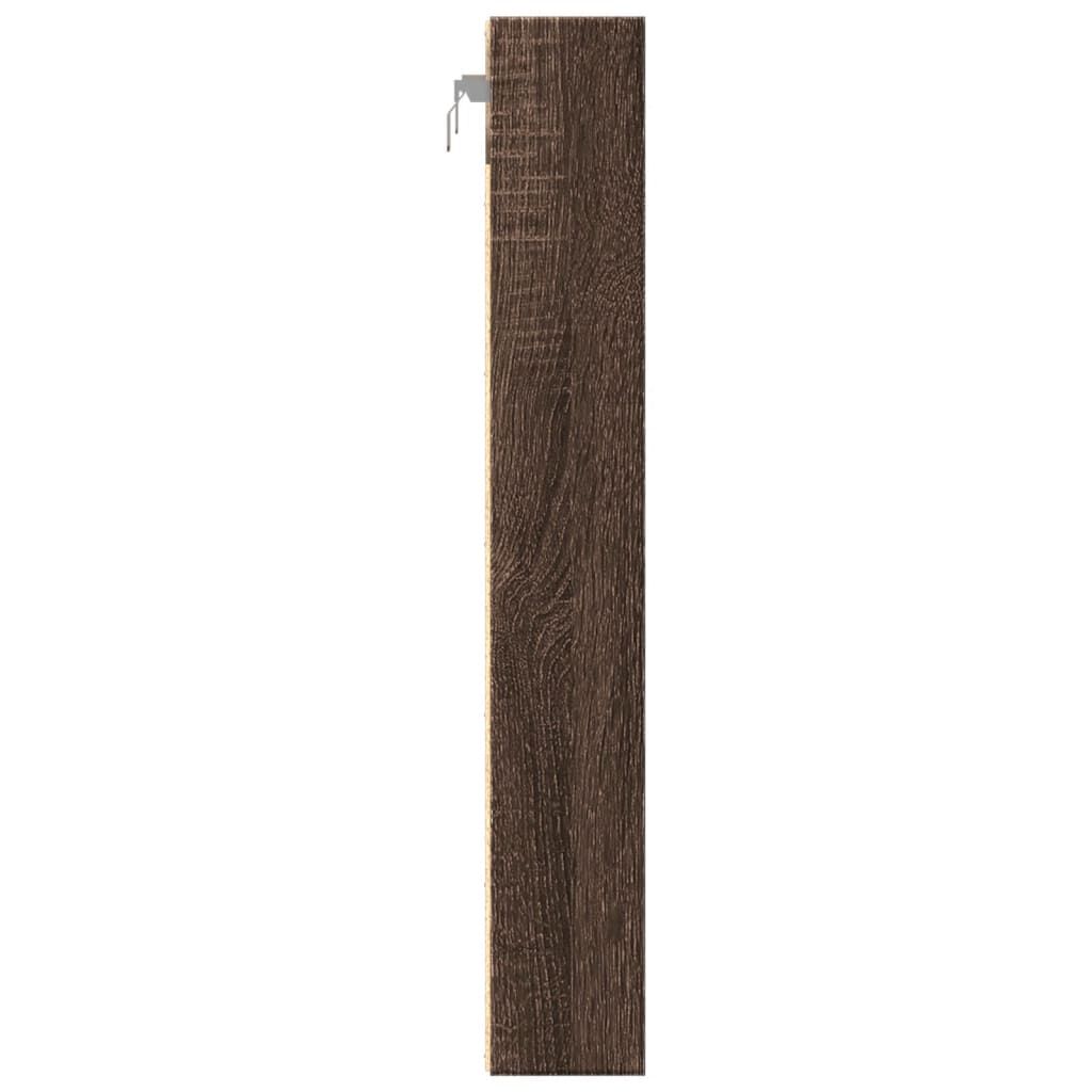 vidaXL Βιτρίνα Καφέ Δρυς 60x8,5x58 εκ. από Επεξεργασμένο Ξύλο