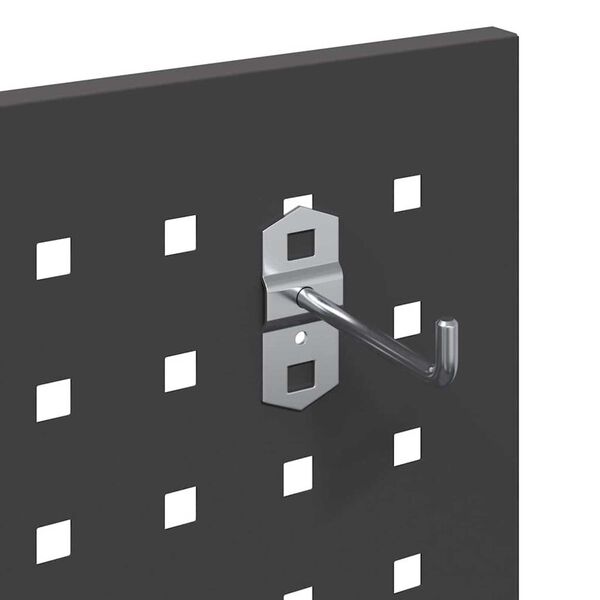 vidaXL Καρότσι εργαλείων με ράφι Μαύρο 65 x 35 x 111 εκ Κρύα χάλυβας