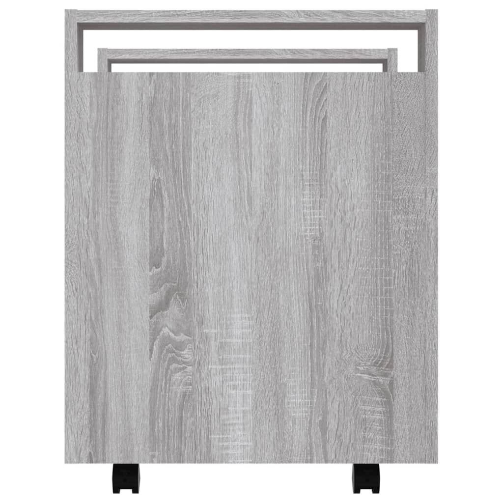 vidaXL Γραφείο Τρόλεϊ Sonoma Γκρι 60x45x60 εκ. από Επεξεργασμένο Ξύλο
