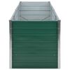 vidaXL Ζαρντινιέρα Υπερυψωμένη Πράσινη 240x80x77 εκ. Γαλβαν. Χάλυβας