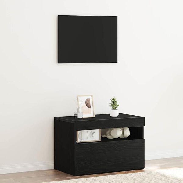 vidaXL Ντουλάπι TV Μαύρο 60 x 35 x 40 εκ. Επεξεργασμένο ξύλο