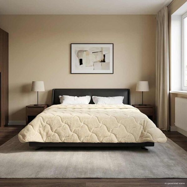 vidaXL &Chi;&epsilon;&iota;&mu;&epsilon;&rho;&iota;&nu;ό &Pi;&alpha;&pi;&lambda;&omega;&mu;&alpha;&tau;&omicron;&theta;ή&kappa;&eta; &Omicron;&upsilon;&alpha;&nu;&tau;&iota;&nu;&gamma;&kappa; &Kappa;&rho;&epsilon;&mu; 220 x 240 cm