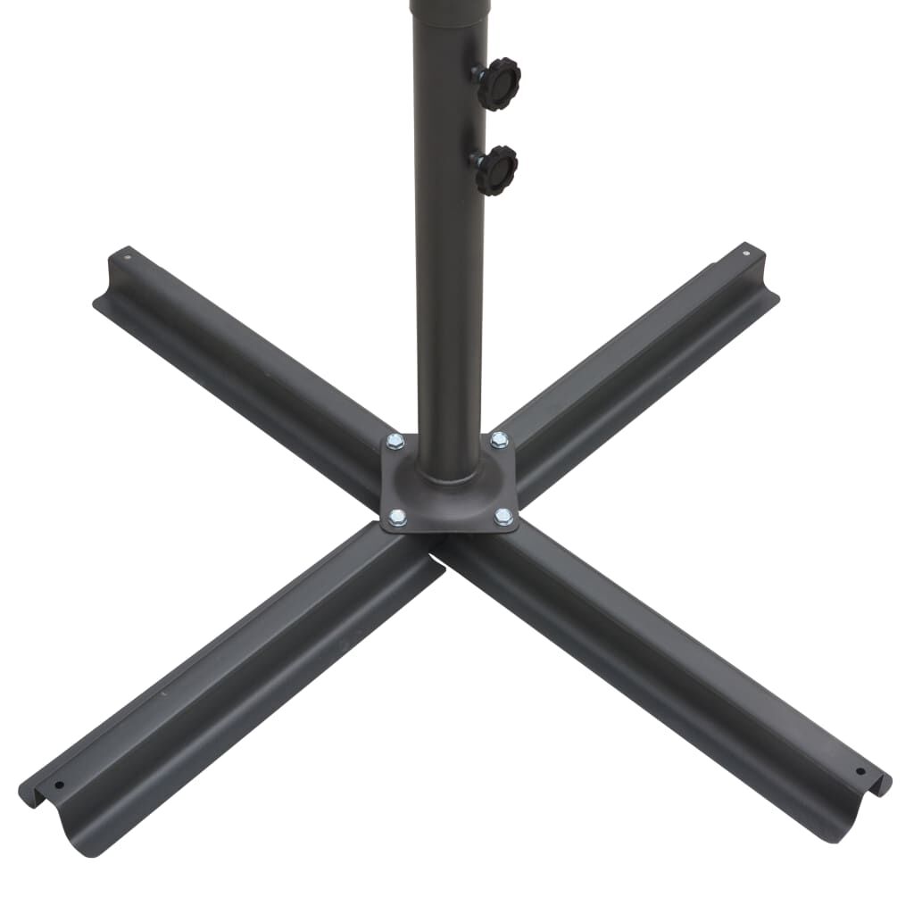 vidaXL Ομπρέλα Κήπου Διπλή Πράσινη 250 x 250 εκ. με Ατσάλινο Ιστό