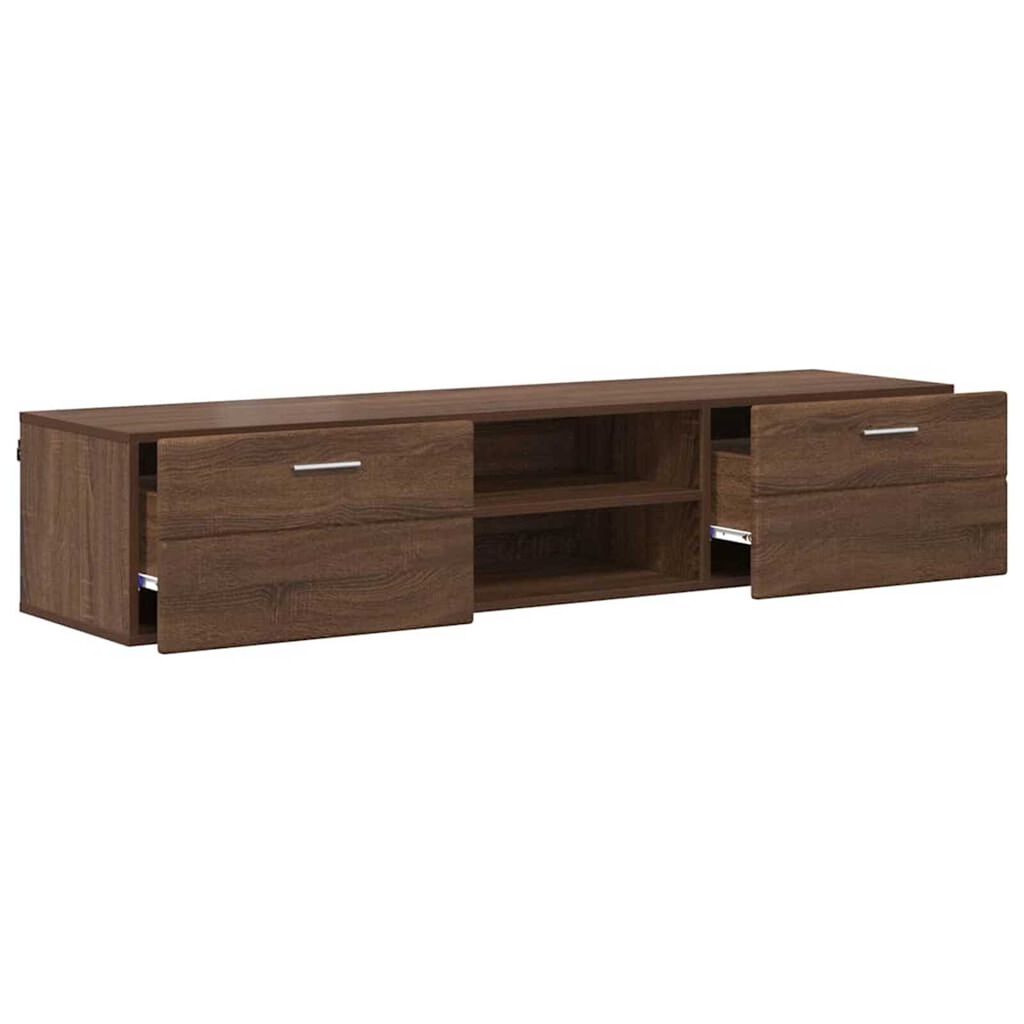vidaXL Ντουλάπι TV Καφέ δρυς 150 x 39 x 30 εκ Επεξεργασμένο ξύλο