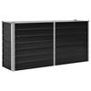 vidaXL Ζαρντινιέρα Υπερυψωμένη Ανθρακί 160x40x77 εκ. Γαλβαν. Χάλυβας