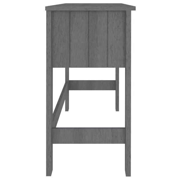 vidaXL Γραφείο HAMAR Σκ. Γκρι 110 x 40 x 75 εκ. Μασίφ Ξύλο Πεύκου