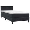 vidaXL &Kappa;&rho;&epsilon;&beta;ά&tau;&iota; Boxspring &mu;&epsilon; &Sigma;&tau;&rho;ώ&mu;&alpha; & LED &Mu;&alpha;ύ&rho;&omicron; 100x220 &epsilon;&kappa;. &Beta;&epsilon;&lambda;&omicron;ύ&delta;&iota;&nu;&omicron;
