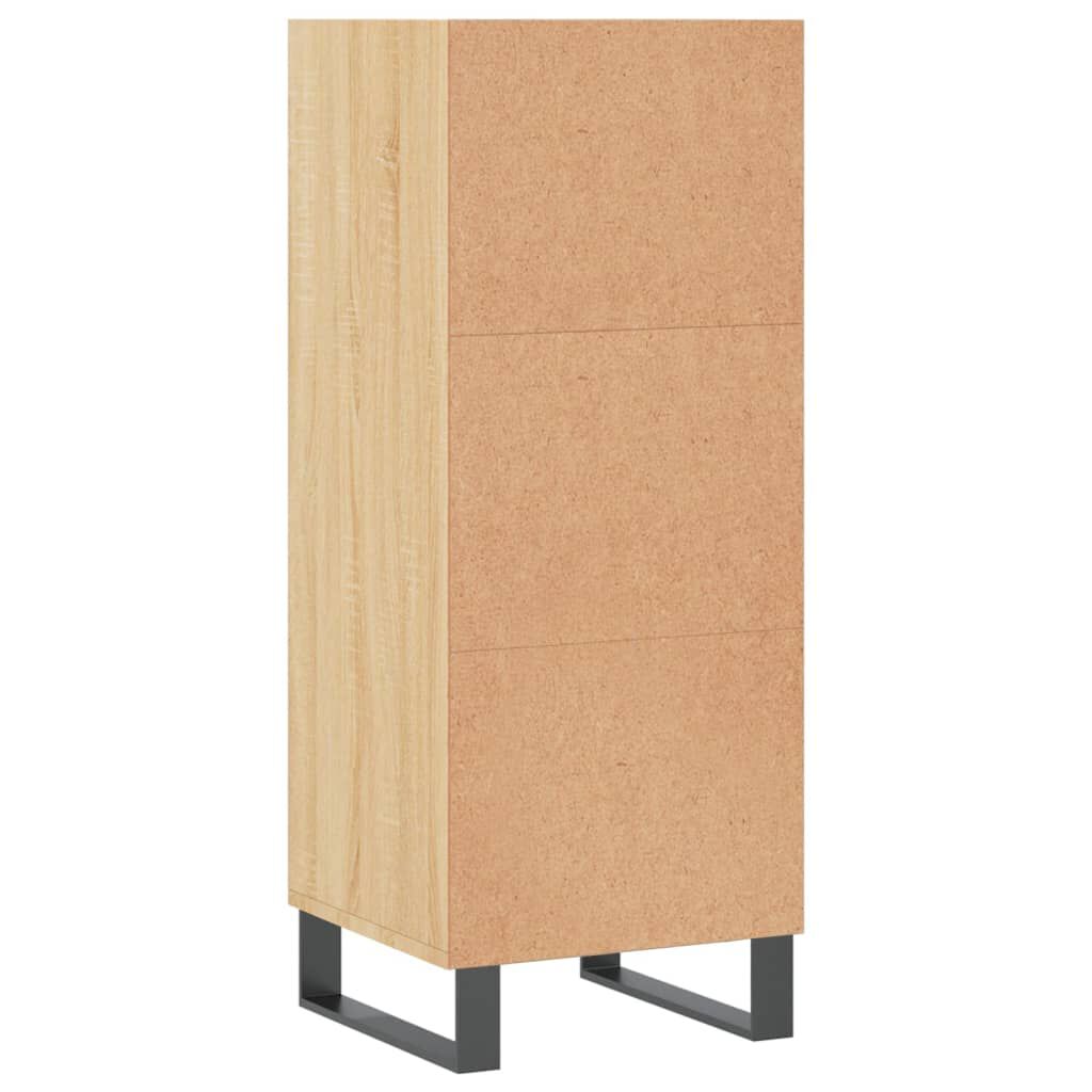 vidaXL Ντουλάπι Sonoma Δρυς 34,5x32,5x90 εκ. από Επεξεργασμένο Ξύλο